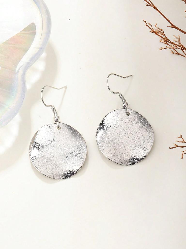 Round Drop Earrings