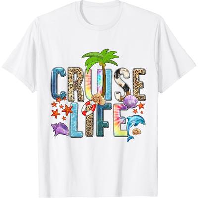 T-shirt Croisière Vie 2024 Vacances entre Amis et Famille