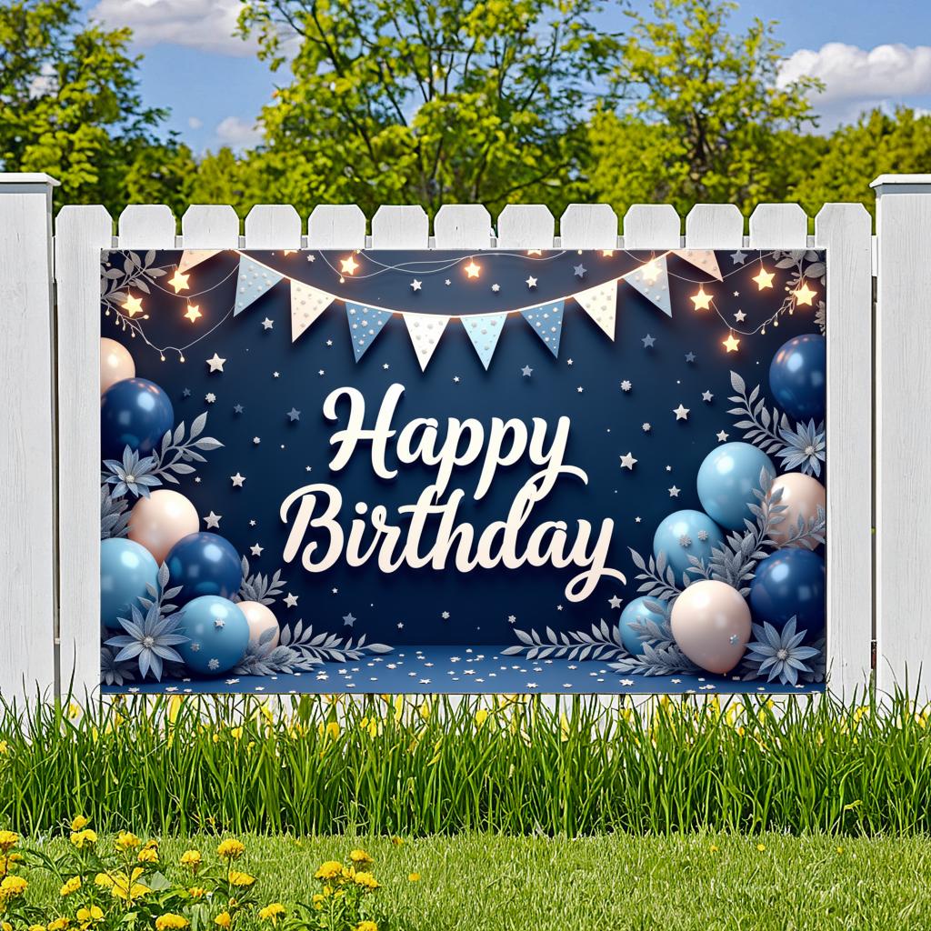 Leaf Accents Party Decoration Event Banner Celebration Banner for Event Decoration Birthday Party Kids Party