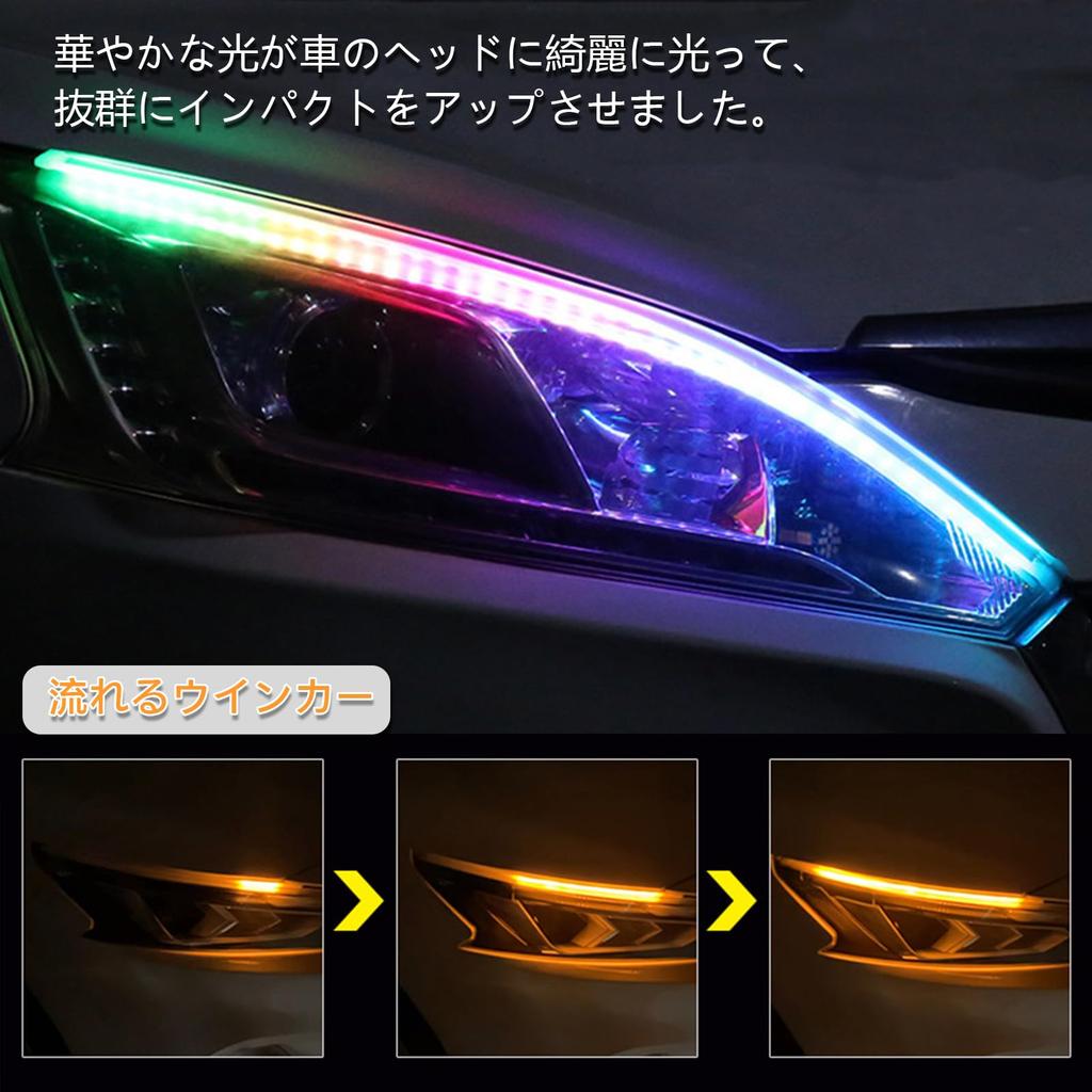 GZRUICA Sequential Turn Signal Flowing Turn Signal Flowing LED Tape