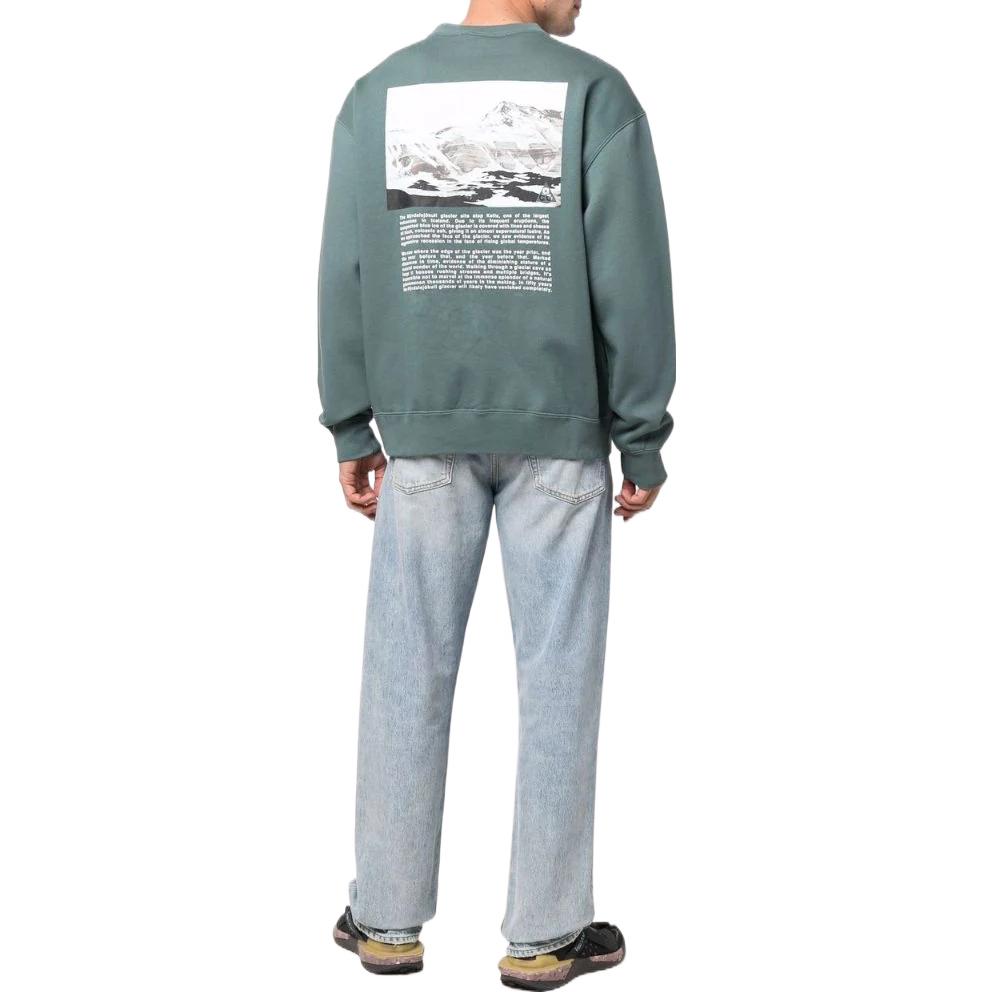 Nike Back Photo Print Crew Neck Sweatshirt Unisex Tops Navy DJ1590-384