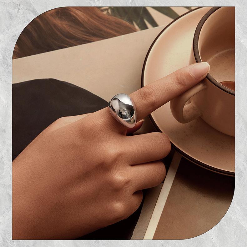 Large Ring Open Copper Ring, Unique Personality, Simple And Exquisite Metal Sense