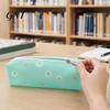 Long Compartment Pencil Case Flower Case Large Capacity PVC Pen Pouch for School Supplies Waterproof Stationery Bag Students Organizer Stain-resistant