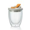 Leak-Proof Transparent Tumbler Cold/Heat Resistant Portable Water Cup Cute Glass Cup with Lid  Tea