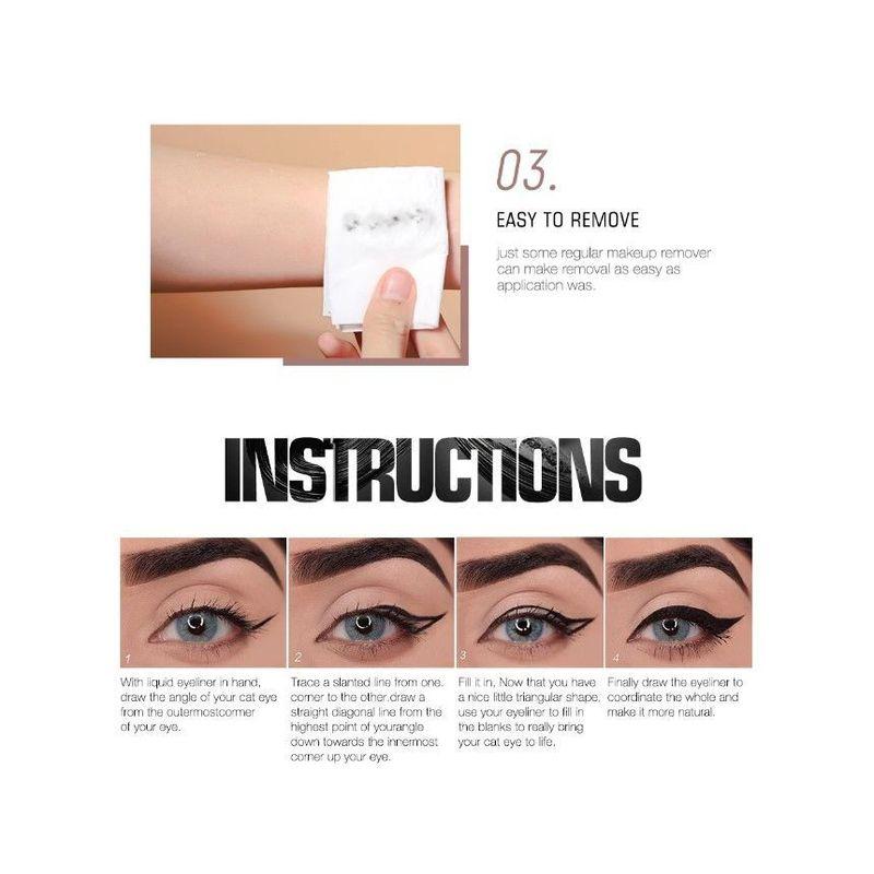 O.TWO.O - Long Lasting Matte Liquid Black Eyeliner - 2 TYPES