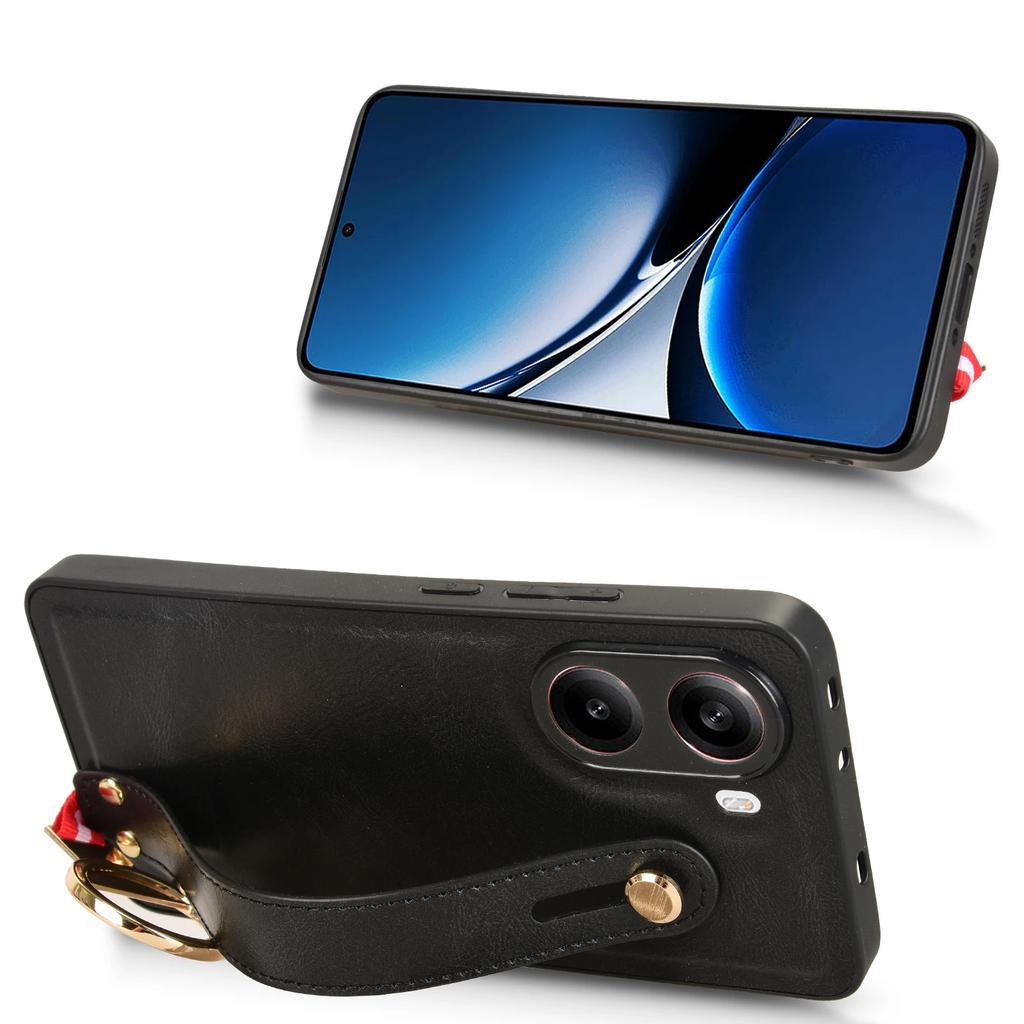 For POCO X7 Pro X 7 Wristband Leather Finger Ring Phone Case For Xiaomi POCO X7Pro Crossbody Lanyard Shockproof Back Cover