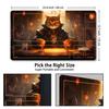 Malqiqi MTG Playmat with Free Storage Bag, 24x14 Inch Game Mat, TCG and Board Game Mat, Mousepad Desk Mat (Auxiliary Combat)