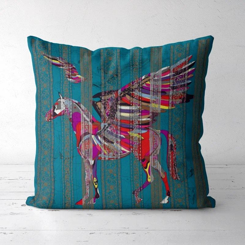 A DropShipping Christmas Pillowcases  Home Decor Printed Cushion Cover Decorative Boho High-end Royal High Quality Europe