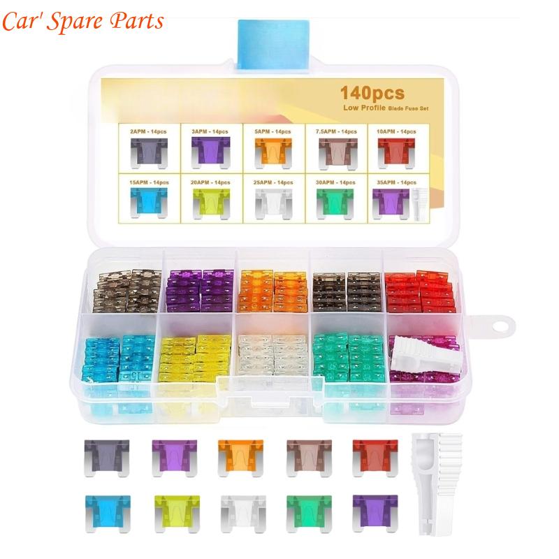 

Y4UA 140PCS Mini Blade Fuses Assortment with Storage Case Automotive Mini Fuses Set Upgrades for Car Trucks Motorcycles China Mainland