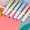 4pcs/bag, Gradual Color Changing Fluorescent Pen 12 Color Eye Protection Glitter Pen Key Marking Pen Creative Color Hand Ledger