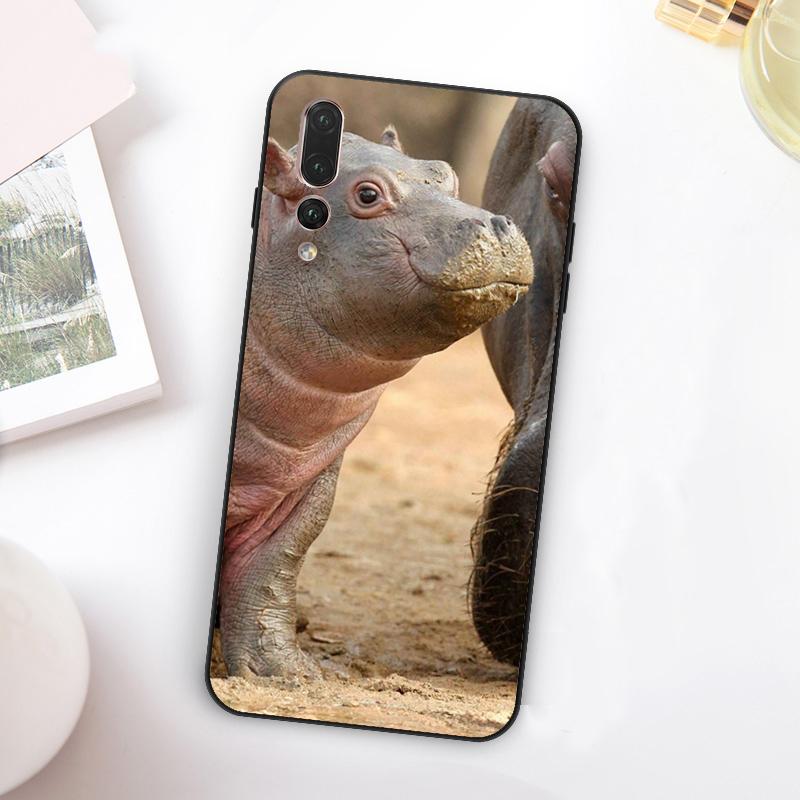 Cartoon Hippos Pattern For Huawei Nova 12i 12s 11i 7i 8i Y73 Y70 Y90 Y60 Y72 Y61 Y91 9 10 SE P30 Pro P40 Lite Case