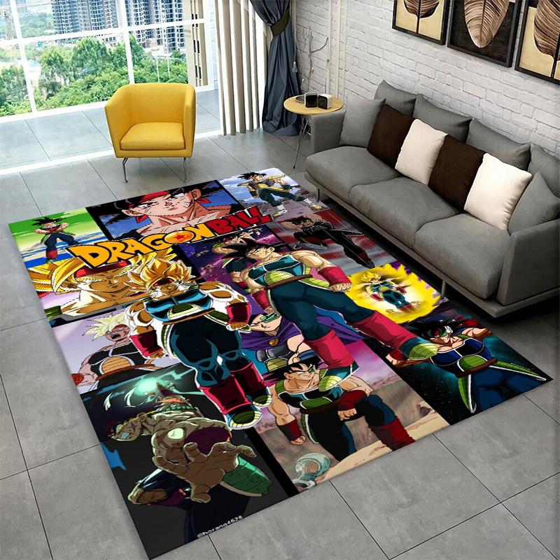 Cartoon D-Dragon Ball Anime Game Carpet Rug for Playroom Bedroom Living Room Sofa Home Decor,kid Area Rug Non-slip Floor Mat