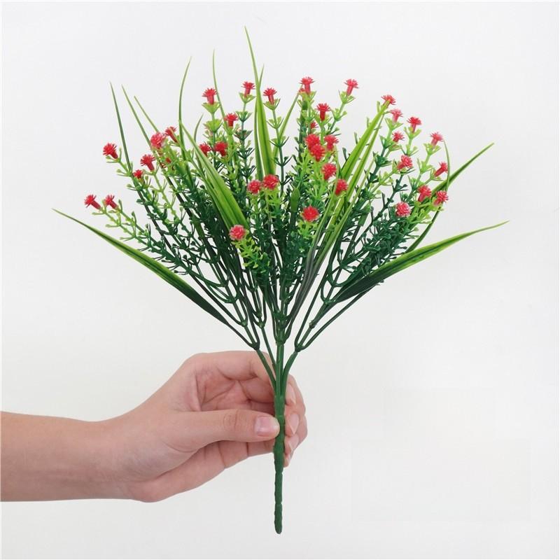 Plastic Fake Floral With Eucalyptus And Chrysanthemum For Party Decorations