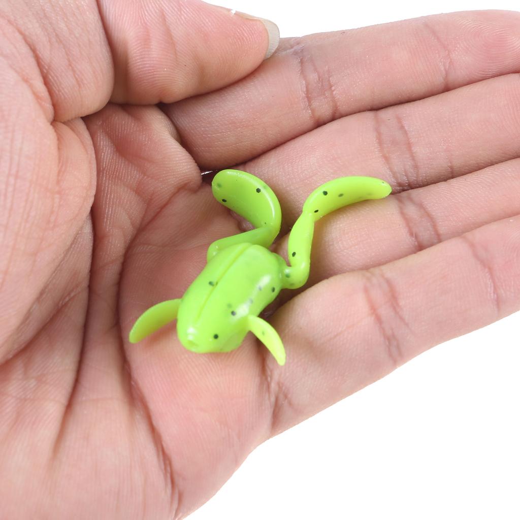 5Pcs Freshwater Fishing Frog Lures Soft Artificial Swimbait Floating Frog Lure for Outdoor Fishing Easy to Use
