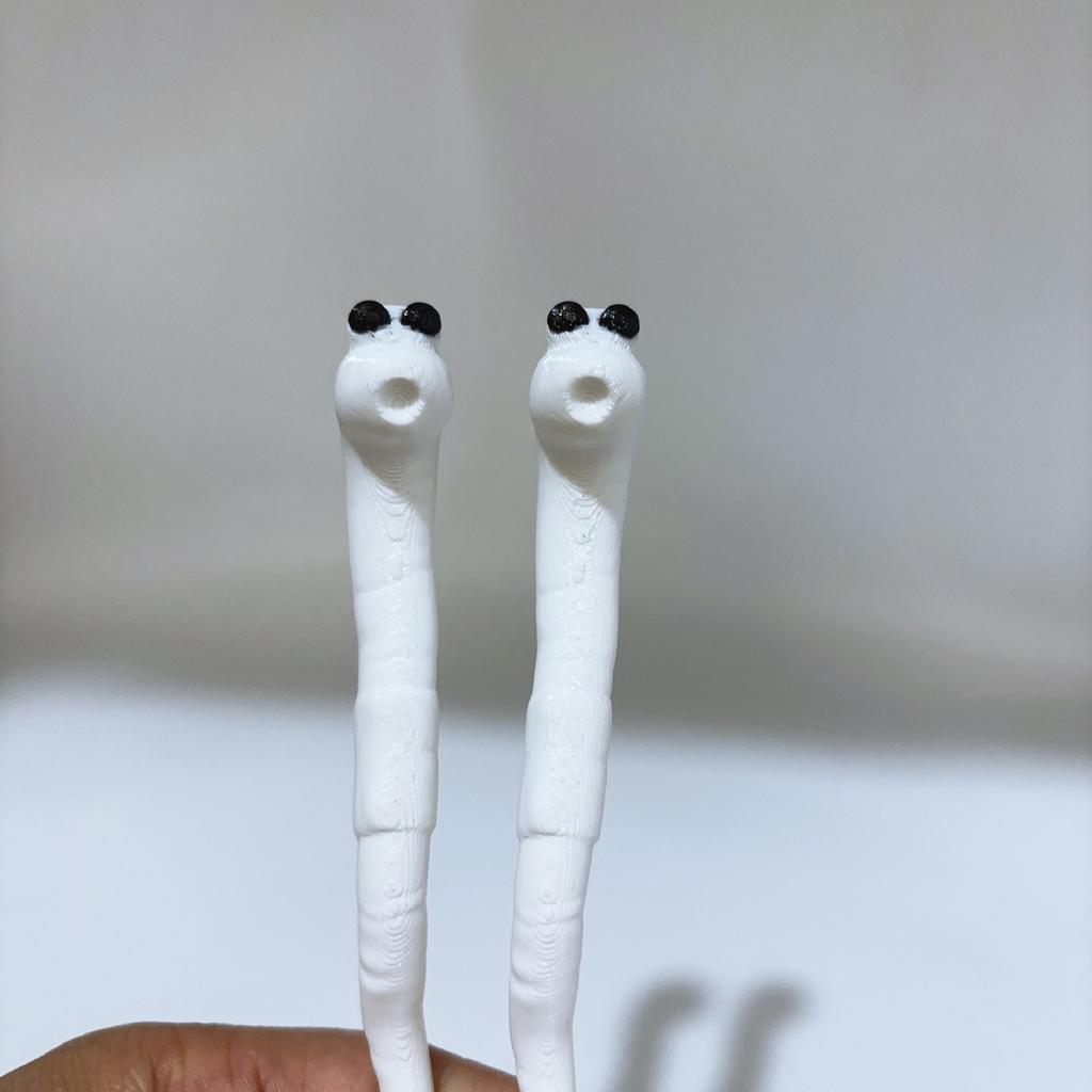 2pcs set of fun potted earthworm plants for garden decoration, cute earthworm garden and terrace accessories, outdoor decoration
