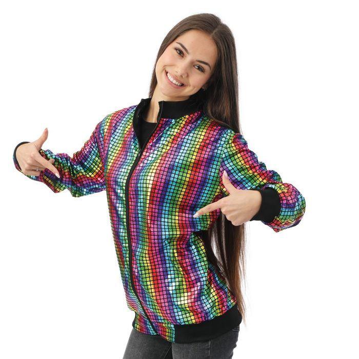 Veste disco - PTIT CLOWN - 24408 - Multicolore - Taille S/M - Carnaval, Halloween, Cosplay