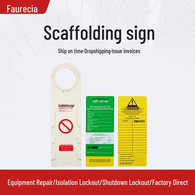 Industrial Safety Scaffolding Tag for Equipment Maintenance and Lockout/Tagout