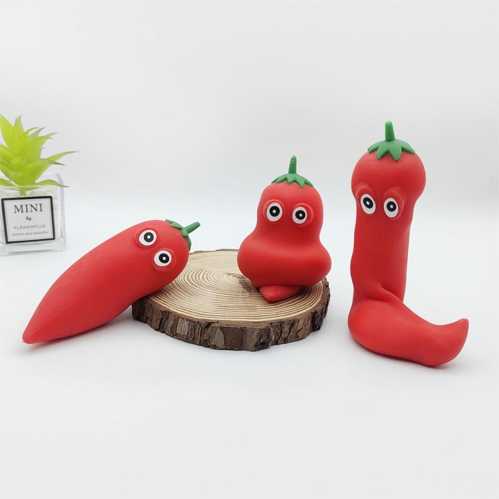 Hot Big Eyed Veggie Stretch Toy Deformable Poop Memory Sand For Hand Squeeze Daily Stress Relief