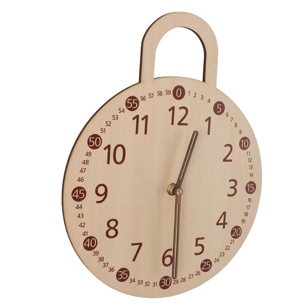 Vintage Dekoratif Saat Ihlamur Kontraplak Minimalist Sessiz Çiftlik Evi Duvara Monte Saat Ev için