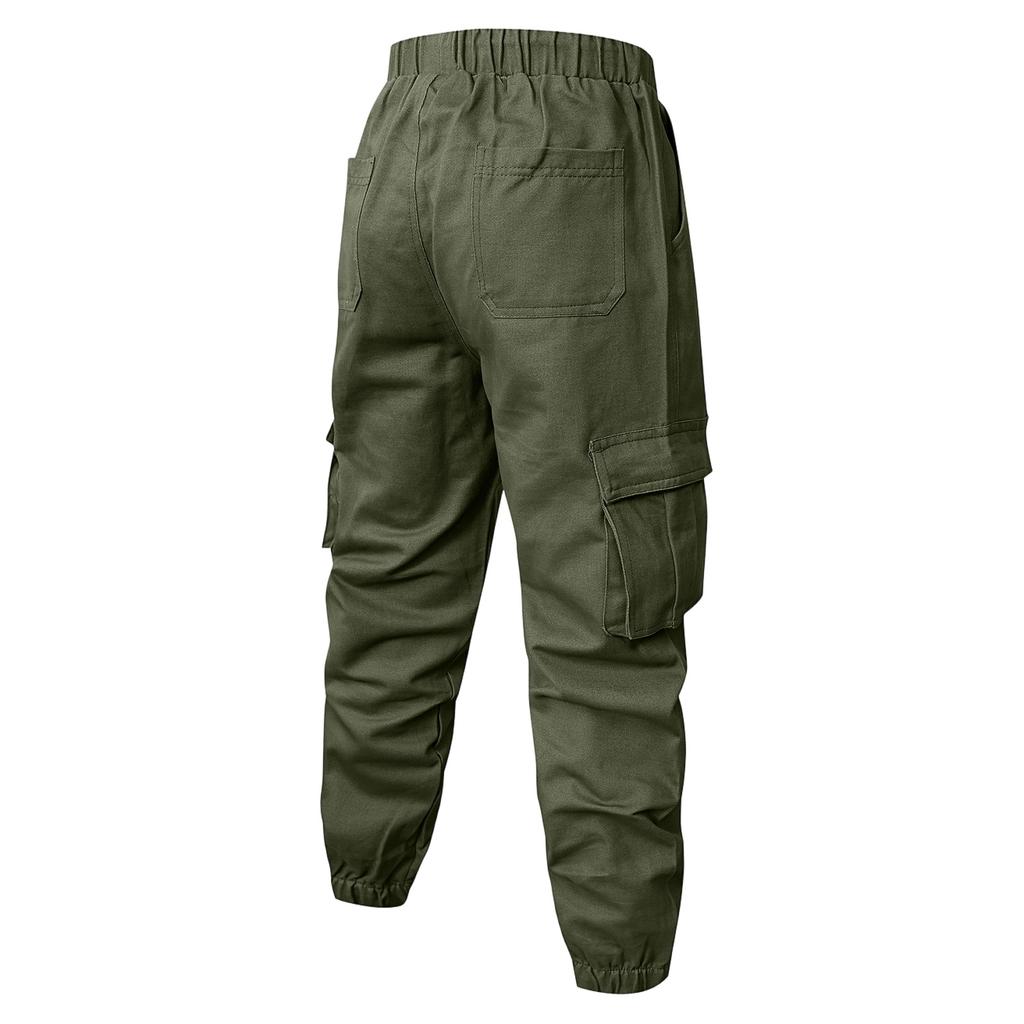 Herren Lockere Freizeit Mehrzwecktaschen Baumwolle Arbeits Hose