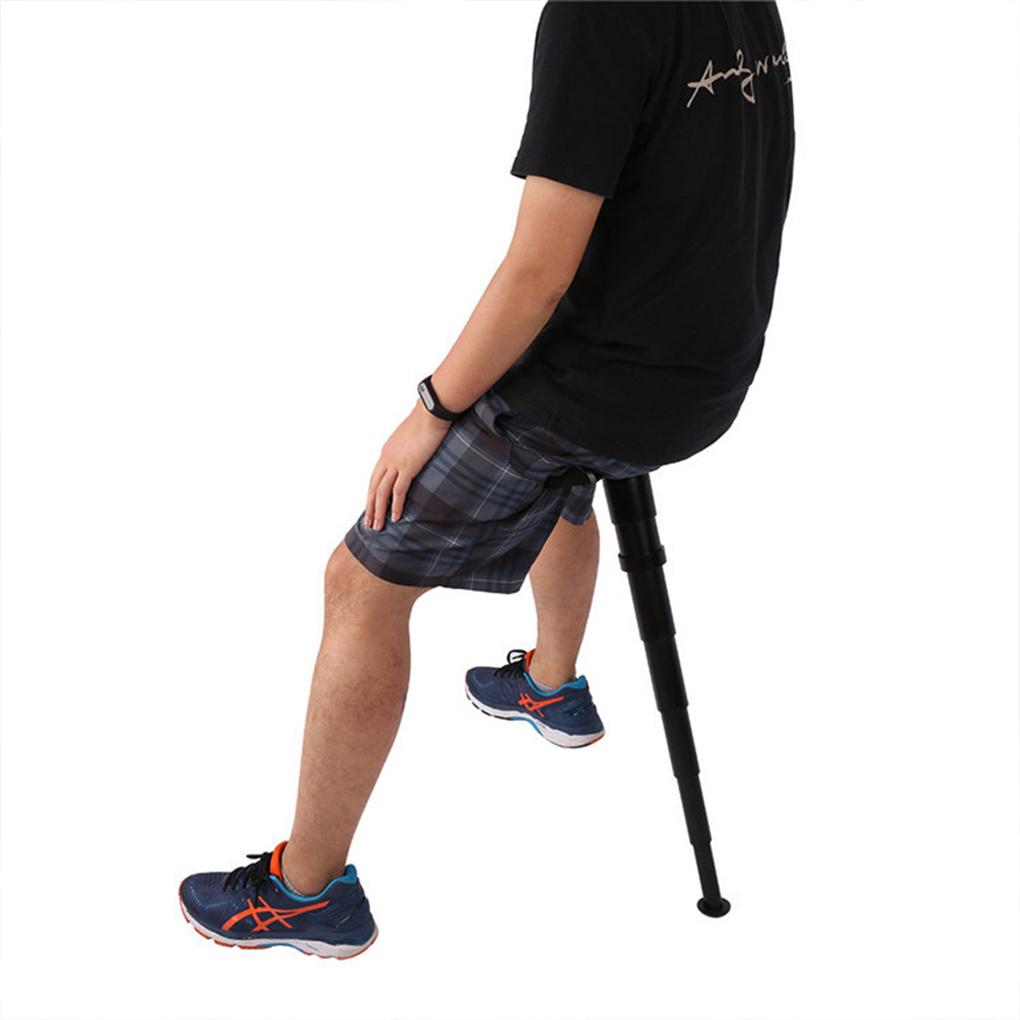 Black Lightweight And Portable Folding Chair For Outdoor Activities Portable Folding Stool