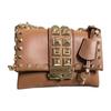 Mk Cece 18 Flap Closure Studded Leather Shoulder Bag Women Shoulder Bag Brown 35F2G0EC1Y-LUGGAGE