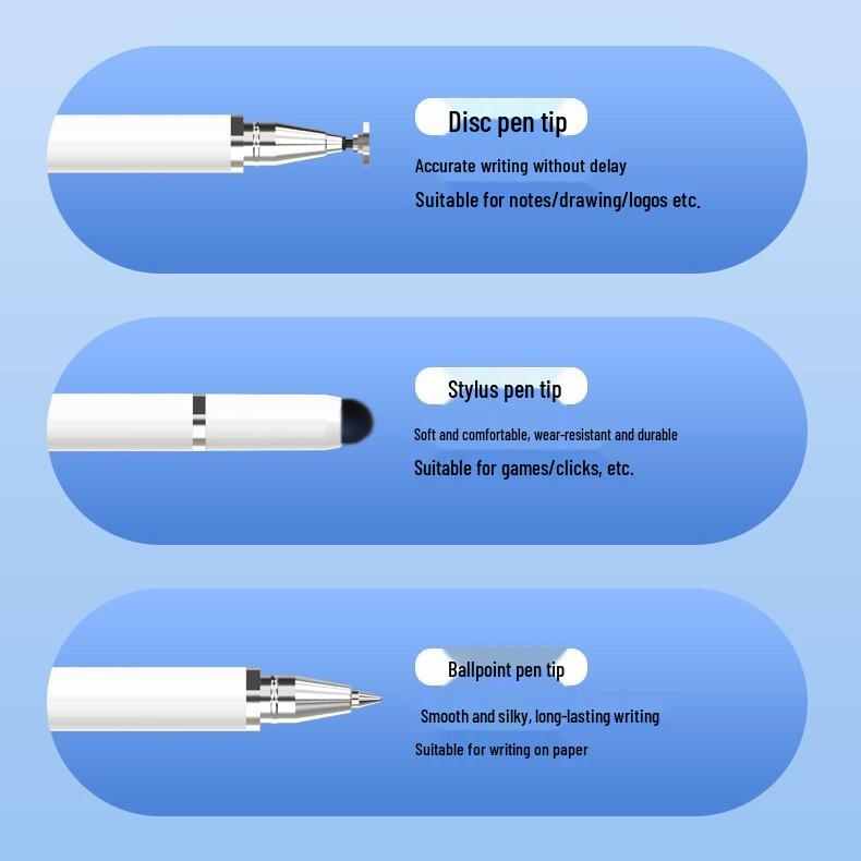 Stilou de înaltă precizie 3-în-1 cu ecran tactil pentru telefoane mobile, tablete, iPad și Huawei