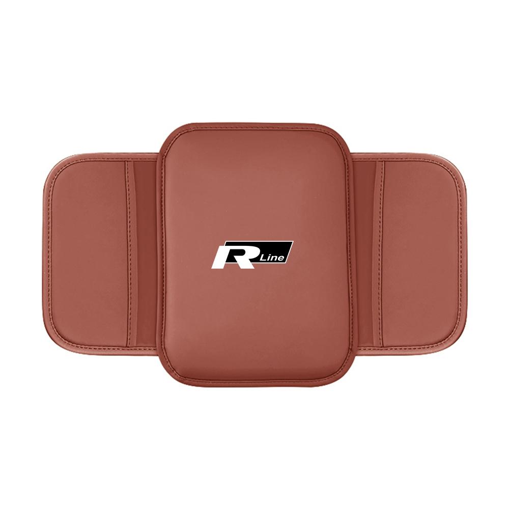 T30PU Leather Car Armrest Mat Center Console Protector Cover Cushion Valve Cap For Volkswagen MK6 Golf 7 GTI Touareg Jetta GTD Polo