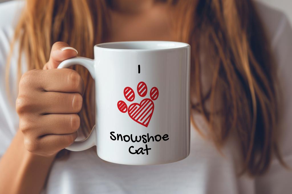 Schneeschuh - Tasse mit einer Katze, niedliche Tasse mit Grafik, ein Geschenk mit Ihrem Foto von der Marke Art-Dog