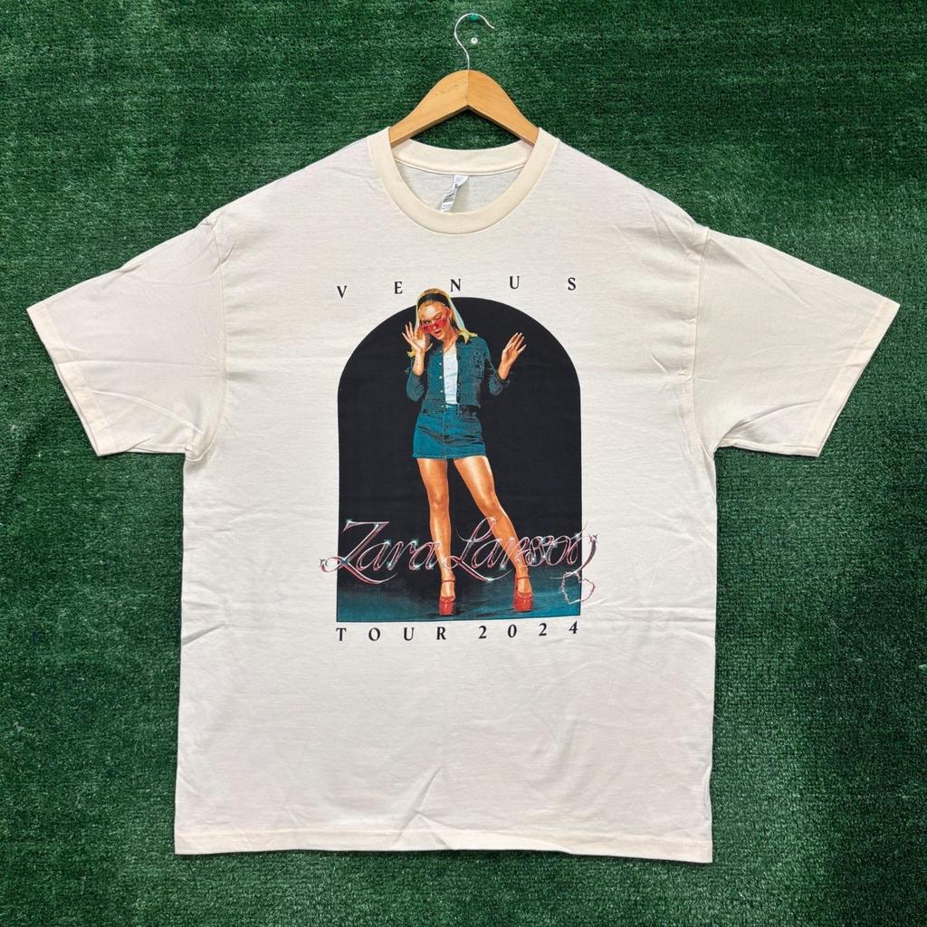 Zara Larson Venus Tour 2024 Beige T-Shirt Size Extra Large