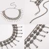 Butterfly Handcrafted Silver Belly Chain Women Jewelry With Vintage Engraving