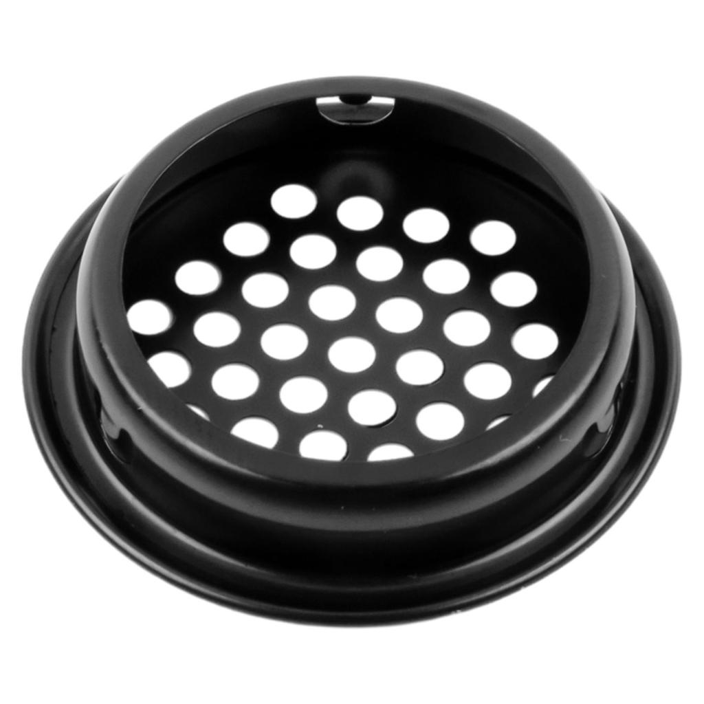 10pcs Round Cabinet Air Duct Vent Dia.35mm Steel Louver Mesh Hole Plug Decoration Cover Wardrobe Grille Ventilation Systems