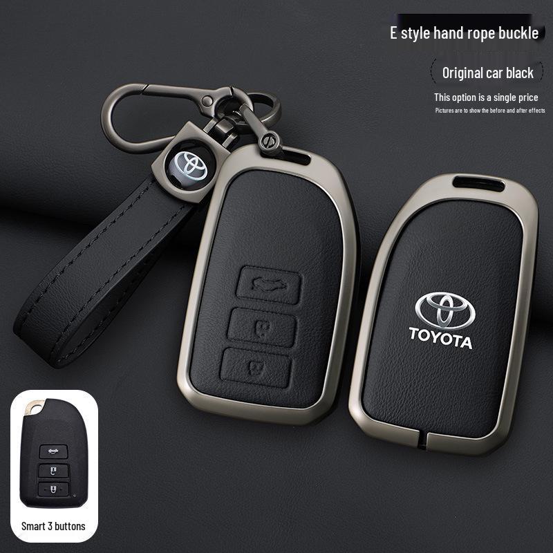 Schlüsselabdeckung für Toyota Yaris L, Vios FS und Echte Lederhülle für Damen