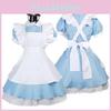 Enchanting Alice In Wonderland Costume For Kids With Detachable Frilled Apron