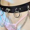 European & American Punk Harajuku Waist Belt with Leather & Tassel Body Chain