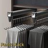 Hanging Pull-out Pants Rack Extendable Trouser Storage Rack Wardrobe Organizer  for Home