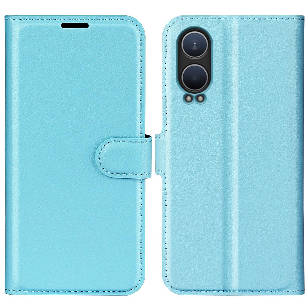 For OnePlus Nord CE4 Lite 5G/Oppo K12x 5G (China) Phone Case Litchi Texture Shockproof Leather Wallet Cover