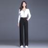 Damen Anzughose mit fließendem Schnitt und geradem Bein, Frühjahr/Herbst 2026: Locker, Schlankmachend, High-Waist, Elegant, Schmal-Weiter Bein, Lässiger Stil.