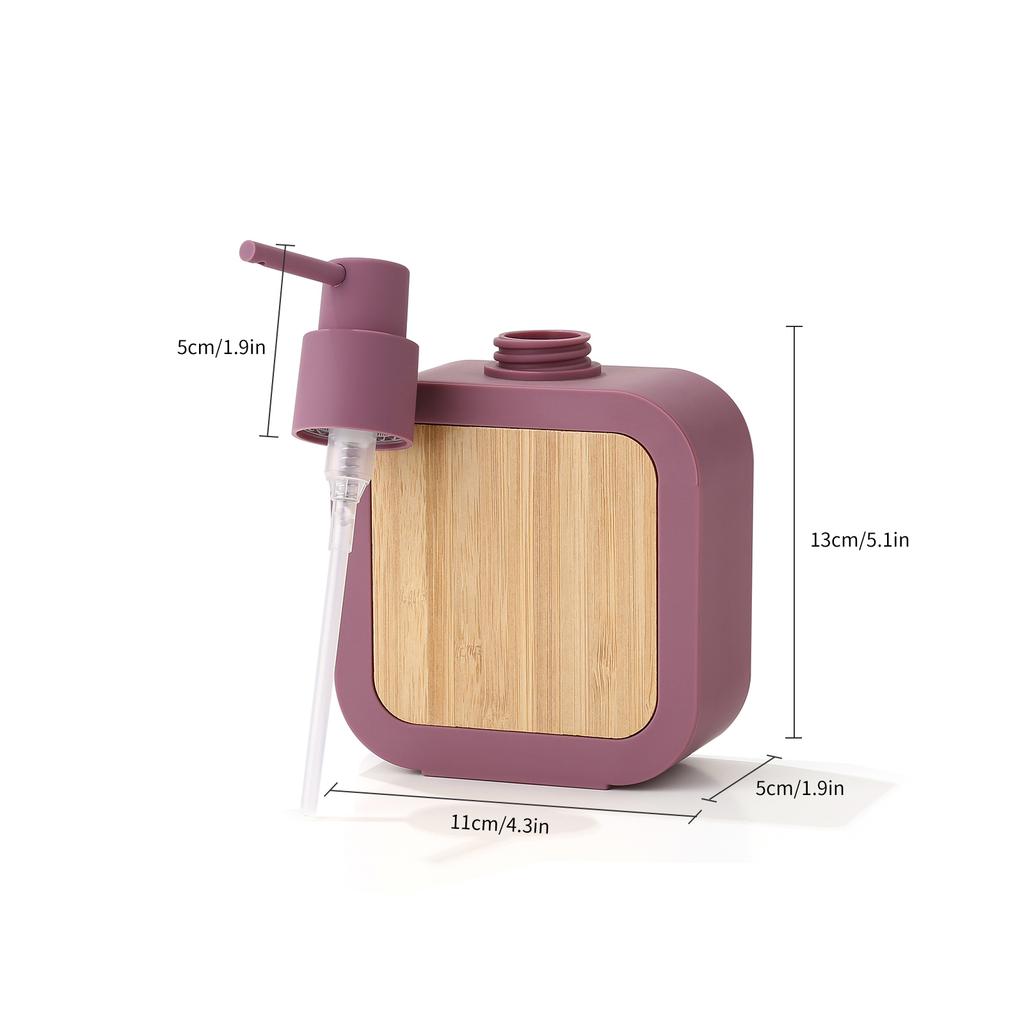 Refillable Bathroom Empty Bottle Dispenser with Press Pump for Soap Shampoo Shower Lotion Portable Travel Hand Washing Bottle