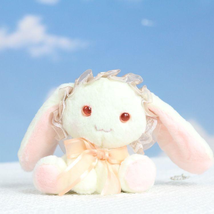 Cute Adorable Plush Rabbit Keychain Doll Soft Toy Accessory For Bag Or Backpack