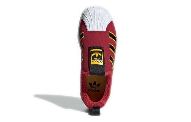 adidas Originals SUPERSTAR 360 Abrasion Resistant Breathable Low Top Kids' Skateboarding Shoes Red Black Kids' EE6417