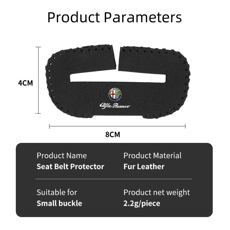 2026 Hot Sticker Car Seat Belt Clip Protector Seatbelt Buckle Plug Protective Cover For Alfa Romeo Giulietta GT 159 147 156 Mito