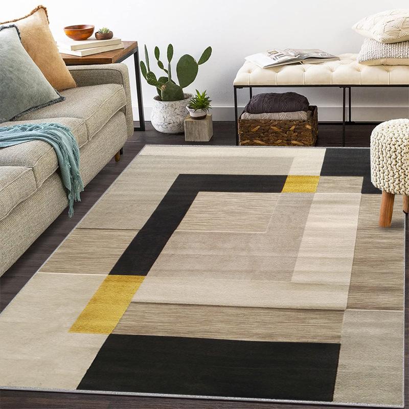 Tapijt in Scandinavische stijl Woonkamer Amerikaanse salontafel Bank Slaapkamer Etnische stijl Huis Vloermat