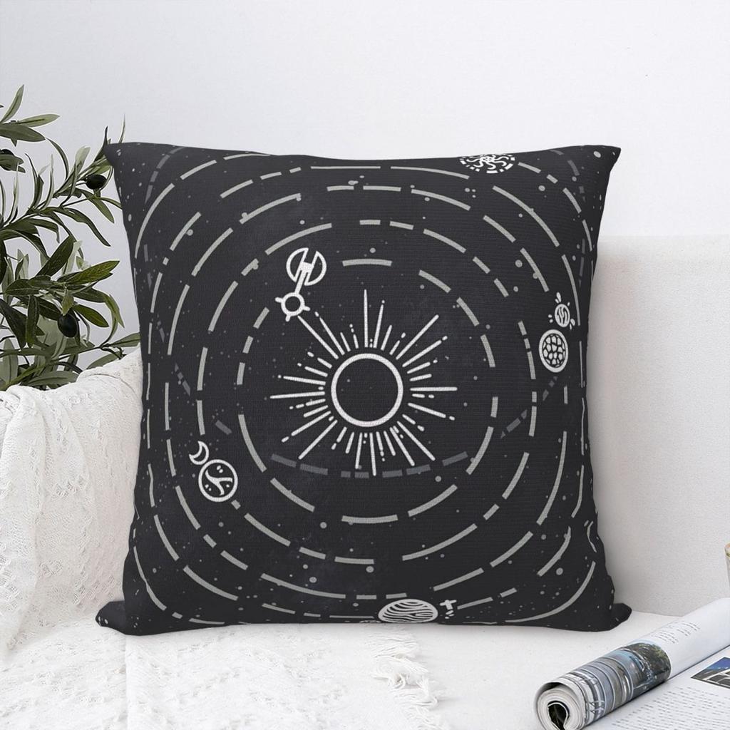 Outer Wilds Solar System Square Pillowcase Cushion Cover Pillow Case Throw Pillow Cover for Home Sofa Living Room