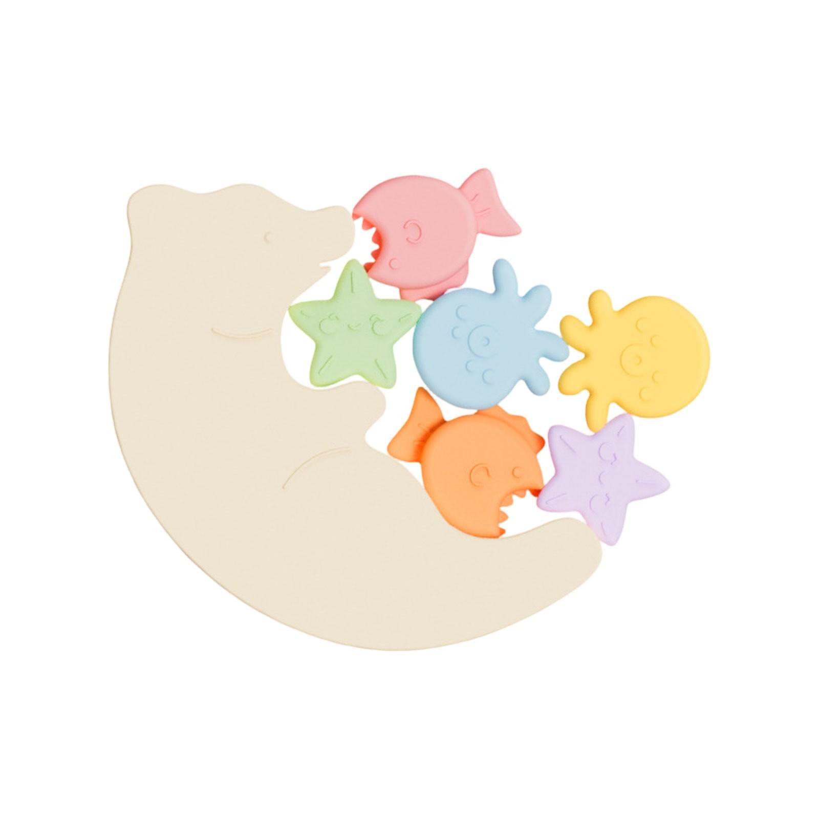 

Силиконовые пирамидки безопасны и , подходят для интеллектуального развития младенцев и маленьких детей One Size