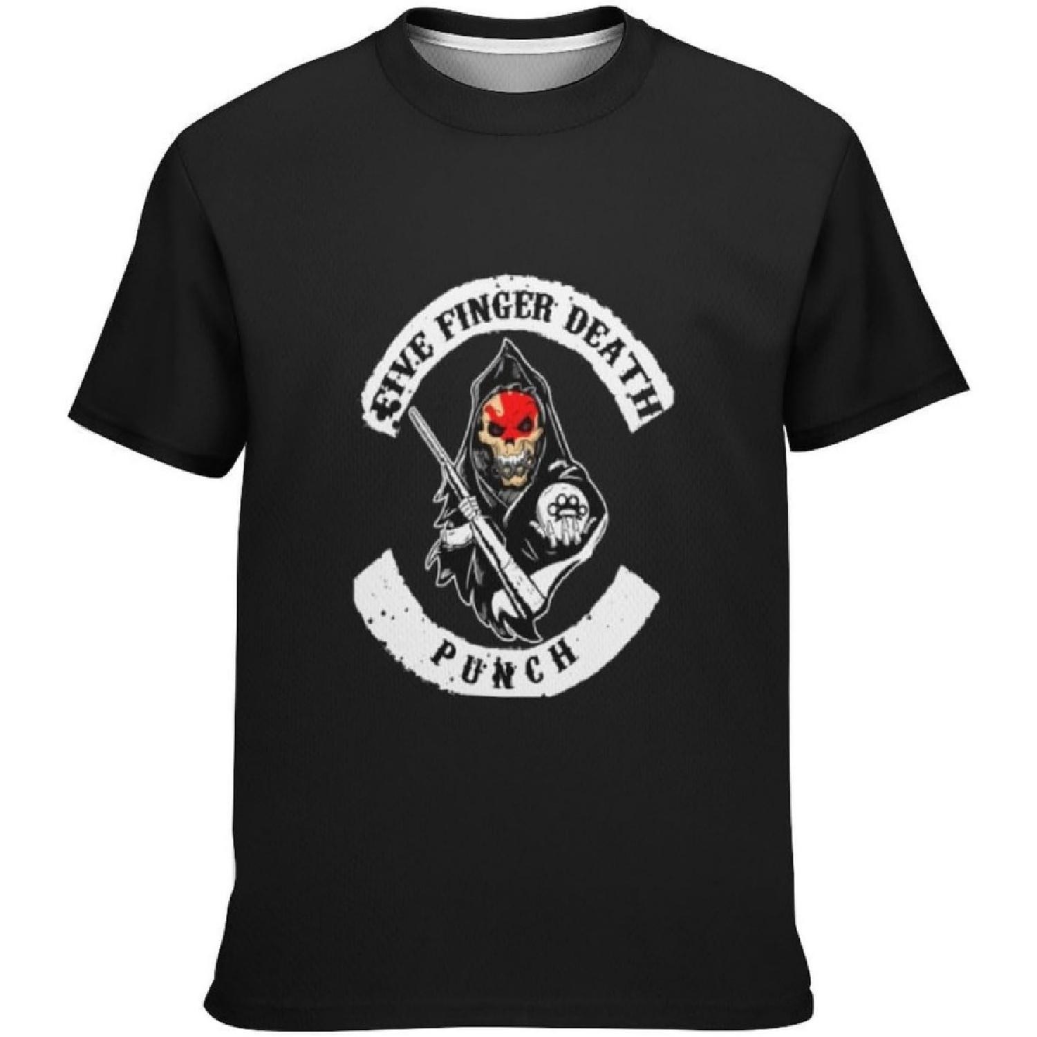 Aldestein Teen Boys T-Shirt Five Finger Death Punch Crew Neck Short Sleeve Fashions Tee Shirts Loose Fit Summer Tops(4) XXXXXL разноцветный