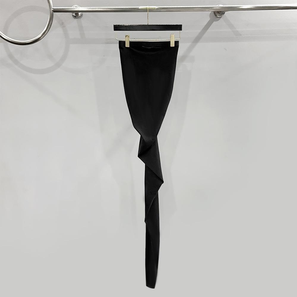 SUBHUMAN Women's Knitted Floor-Length Slit Autumn Bodycon Dress