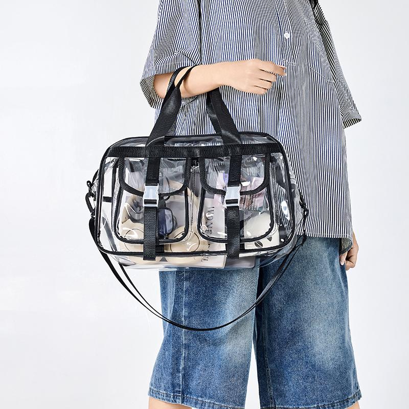 Transparent Travel Bag Women's Large Capacity Yoga Bag Swimming Bag