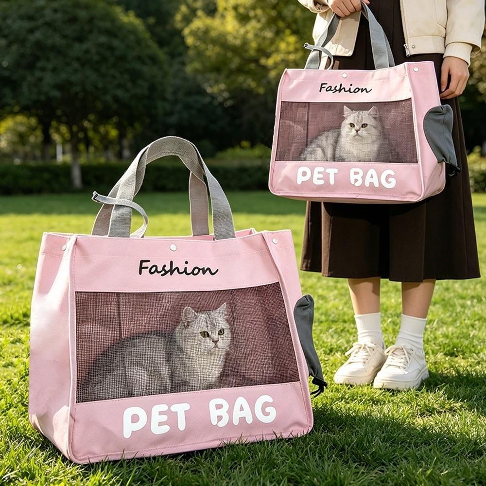 Large Capacity Pet Carrier Bag Soft Breathable Portable Pet Bag Pet Tote Bag Daily Walking