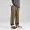 Spring new retro men's loose straight-leg pants American functional overalls casual pants men's trend